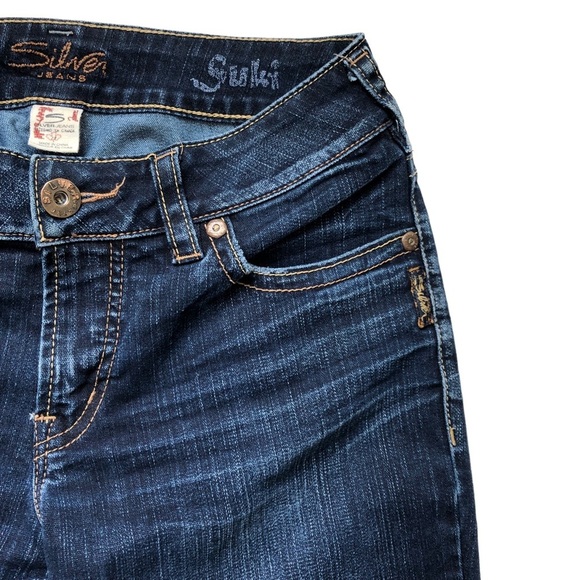 Silver Jeans Suki Size W28 L32 Flare Mid Rise Y2K - Picture 5 of 13
